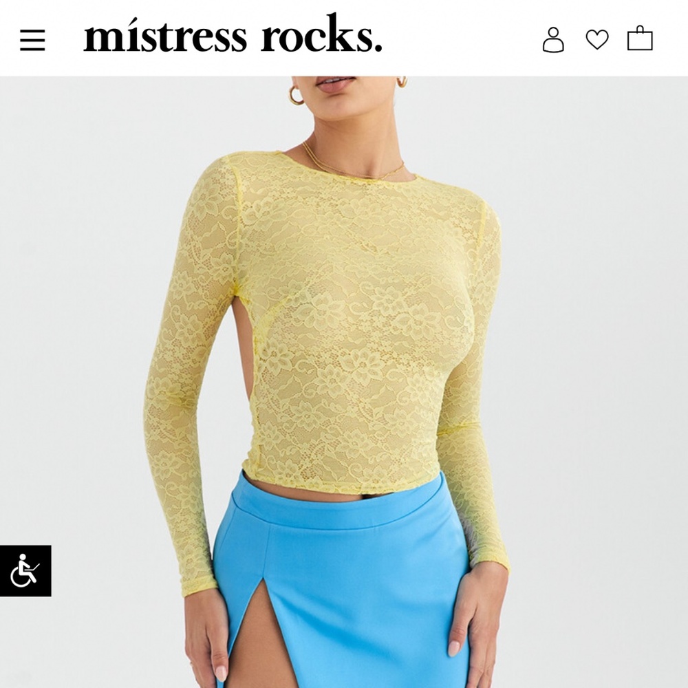Mistress rocks top in size small